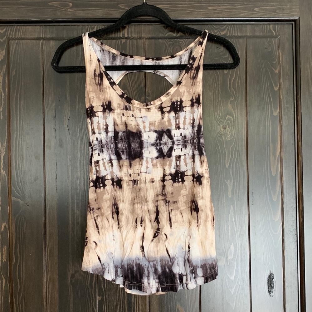 Tie dyed open side/back tank